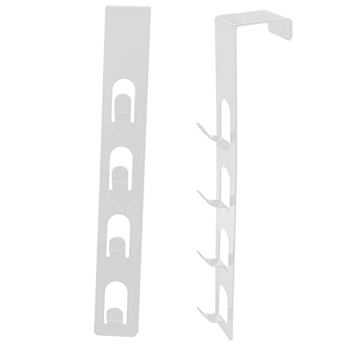 NAMOARLY 2pcs Door Hook Hangers for Clothes Hanging Coat Mounted Wall Coat Hanger Towel Hangers Door Hangers for Clothing Hat Hangers Wall Hanger Hooks Towel Rack Punch Hook White Iron