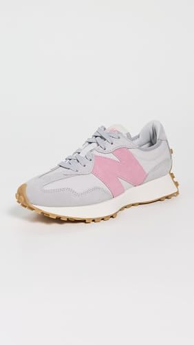 Image of New Balance Women's 327 Sneaker, Raincloud /Pink Taffy, 5