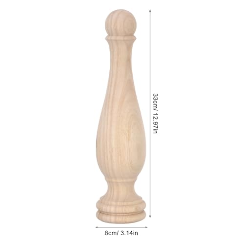 Embouts de Bois Massif Sculptés 8x33 cm pour une Décoration Intérieure Raffinée - 2
