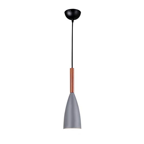 Chandelier de restaurant nordique minimaliste et suspension industrielle grise