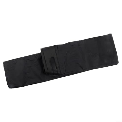 15D Nylon for Ultra-Light Rain Skirt for Hiking, Cycling & Camping — Adjustable Waist (23.6–39.3 in), Packable with Storage Pouch, 60g Weight, Blue/White/Black(Black)