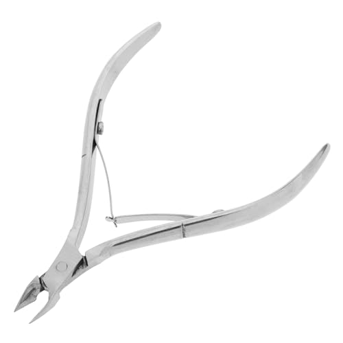 FRCOLOR Nail Nippers Cuticle Professional Nail Clippers Easy to Use Stainless Steel Cuticle Nippers for Toenails