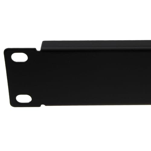 kenable Blanking Plate Solid 1U for Comms Data Cabinet Rack 19 inch Black