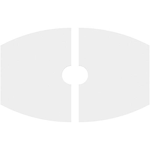 Image of Ekena Millwork CMP30X20KY2-04000 Kailey Architectural Grade PVC Contemporary, Two Piece Urethane Ceiling Medallions 30 inchW x 20 inchH x 4 inchID x 16 1 /4 inchC x 1 inchP