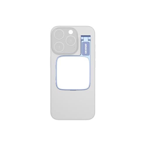 Image of Amaran Go Magnetic Selfie Phone Light, Compatible with MagSafe & Qi2 Magnets, Dual LED Light Source with Adjustable Mirror Light & CCT (2700K-6500K), for Selfies, Makeup, & Content Creation (Blue)