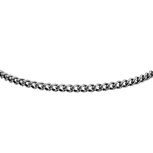 Sector No Limits Bracciale Uomo In Argento 925‰ Rodiato Con Catena Grumetta, Collezione Silver Collection - SAXY04 - 2