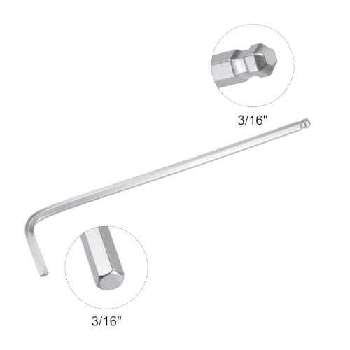 Llave hexagonal de bola 3/16 para tornillos de difícil acceso 4