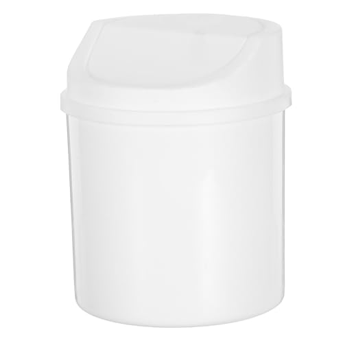 Zerodeko Portable Mini Trash Can with Rotating Lid