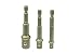 Produktbild Red Tools Stecknuss-Adapter 3 tlg. - 1/2" Zoll - 3/8" Zoll - 1/4" Zoll - Steckschlüssel-Aufsätze - für Akkuschrauber, Bohrmaschine - Steckschlüssel-Nüsse - Bithalter