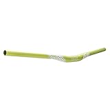 Funn(ファン) フル-オン(Full On)、 MTB、自転車用ハンドルバー、クランプ径:φ31.8mm、幅785mm、耐久性、剛性感、柔軟性、衝撃吸収性、軽量化（15ｍｍ上昇、グリーン）