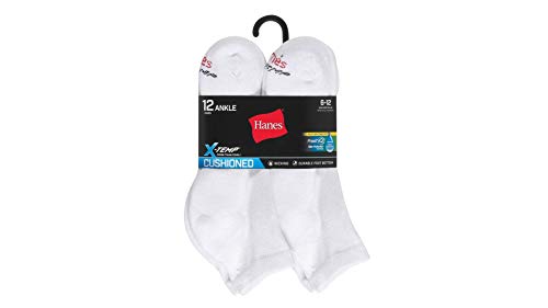 Hanes Men's Ultimate Ankle Socks, 10-Pack