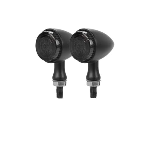 Clignotant ambre 12V en métal noir et chrome pour maximiser votre visibilité route
