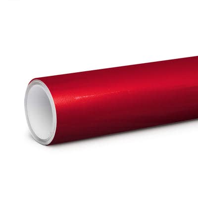 Image of RockRose 2026 Cherry Red Car Wrap Vinyl 5FT x 60FT - Deep Gloss Red Vehicle Film Roll, Air Release Technology, Self-Adhesive Automotive Vinyl for Cars, Motorcycle
