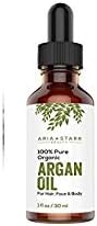 Aria StarrOrganic Argan Oil For Hair, Skin, Face, Nails, Beard & Cuticles, 30 ml