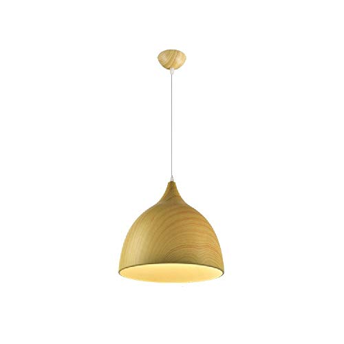 Chandelier E27 créatif en métal au design bois art pour intérieur moderne