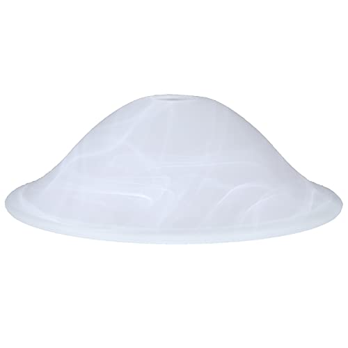 Vetro alabastro bianco Ø 300 lampade vetro di ricambio vetro paralume E27 rotondo 42 mm dimensione foro superiore