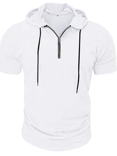 Men's Shirts Sweatshirt Drawstring Casual Running Training Lightweight with Hat2