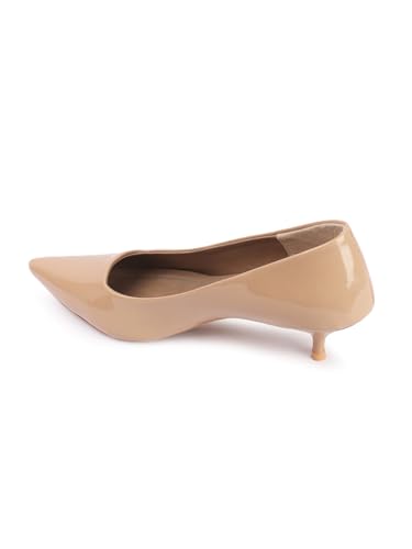 Image of Carlton London Women Comfortable Stiletto Heel Pointed Toe Slip On Fashion Shoes for Daily use, Office use, Casual use