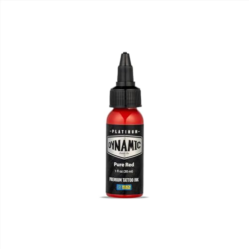 Dynamic Color Platinum Pure Red Tattoo Ink Made in Spain 1 oz