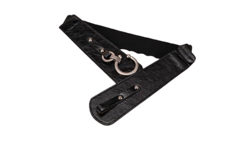Rfmfkkg Wide Belts For Women Vintage Elastic Womens Belt Metal Hook Buckle Belt