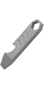 Titaniu EDC Pry Bar Ini Pocket Pry Bar Crowbar EDC Tool Bottle Opener EDC Gear For En With - View #7