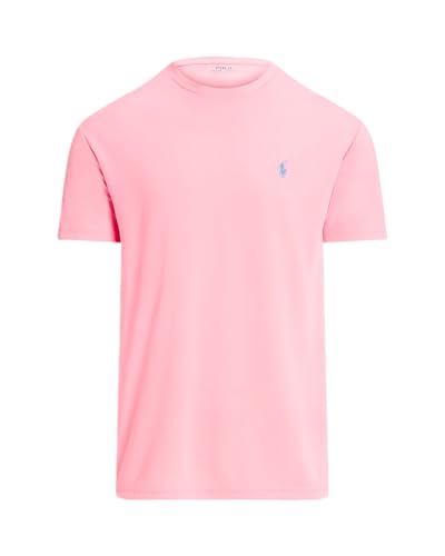 Image of POLO RALPH LAUREN Mens Classic Fit Performance Jersey T-Shirt (US, Alpha, X-Large, Regular, Regular, FL Pink)