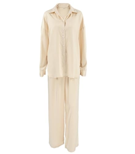 Set de Pijama de Mujeres, Pajama Casual Wear Classic Skin Friendly, Slim Fit Blue Pantswear, para Mujeres de Ropa para Mujeres Noche de Ropa Diaria