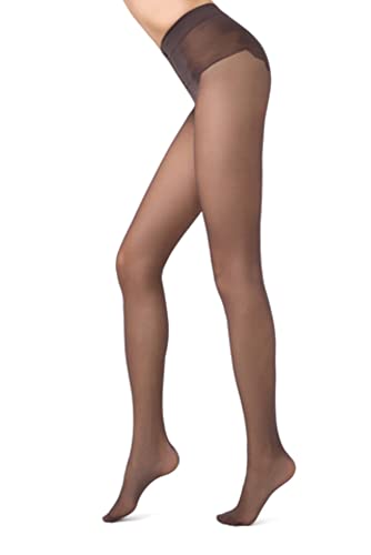 Image of Conte French Cut Sheer Pantyhose Tights with Lace Top Panties Bikini 20 Den