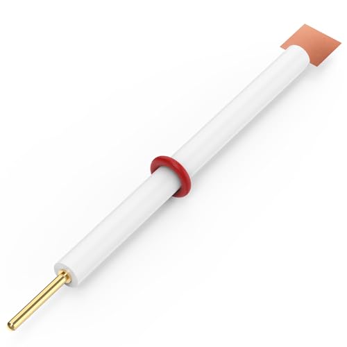 Labasics Kupferelektrode, 99,98% Reinheit, 10x10x0,1 mm Metallblech-Kupferelektrode mit PTFE-Körper, Kompatibel mit Labasics Elektrolysezelle