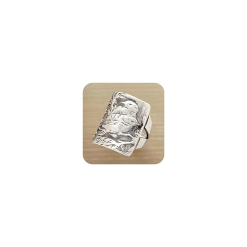 Bague en argent antique oiseau et bambou le cadeau vintage idéal