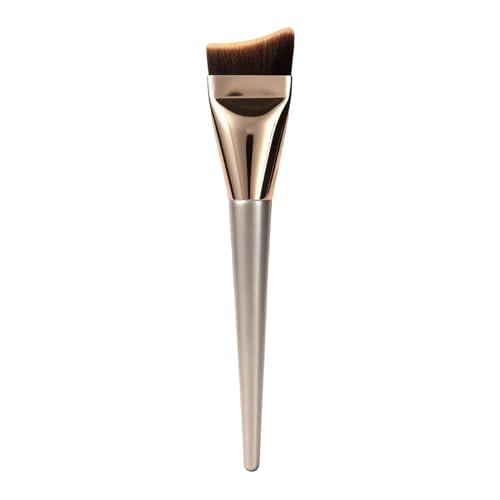 Gaje para Base | Herramientas de belleza sintéticas en ángulo plano, brocha de base para maquillaje líquido, para mujeres, niñas, principiantes, citas, fiesta de cumpleaños diaria, hogar al aire libre