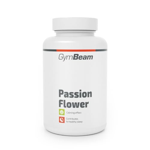 GymBeam Passionsblume - Passion Flower Pflanzenextrakt mit Flavonoiden hochkonzentrierter Extrakt 15:1 5250 mg Pflanze pro Dosis fördert Ruhe Entspannung & Schlaf vegan 90 Kapseln