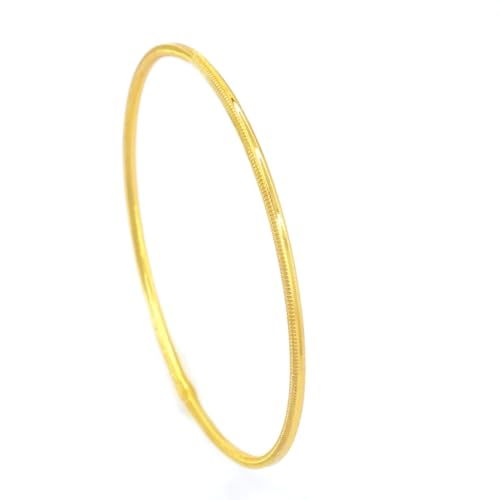 Ajda Bilezik Armreifen Gold Armreif 22 Karat echt Vergoldet Altin Bileklik Kuyumcu Bangle 6,8 (L)