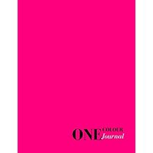 One Color Journal Pink Color Composition Series Book. A4 Notebook, Journal, Diary 110 College Ruled Pages, Size 8.5  x 11 Inches, Glossy Cover