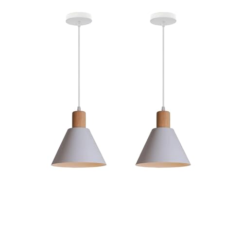 Petite lampe suspendue style nordique et rustique pour bar et table de chevet E26