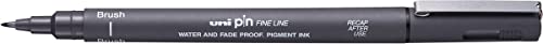 Caneta UniPin 0,1mm - Brush, Cinza Escuro
