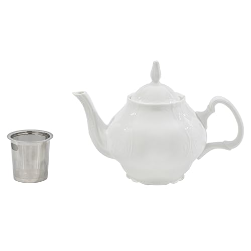 Pulchritudie HA01-1/MOB White Porcelain 34 Oz Teapot cover