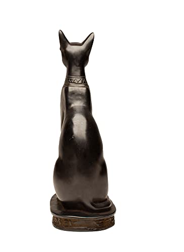 Estatua Diosa Bastet Gato Egipcio 8 in Negro miniatura 5