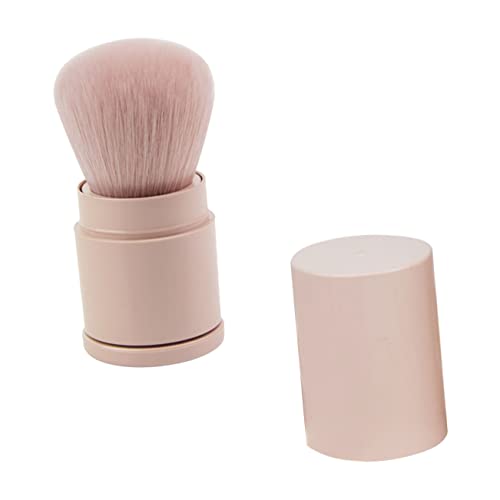 Mikinona Fluffy Loose Powder Brush for Makeup Versatile Blush Brush for Blending Foundation Soft Synthetic Hair Non Shedding Easy to Clean for Adorable Makeup Collection