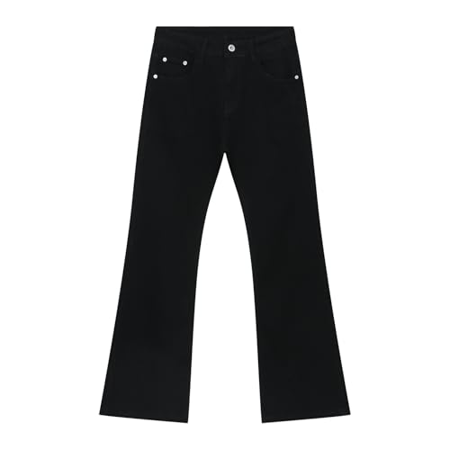 Jeans Homme Slim Fit Noir : Pantalon Long Automne Bureau et Décontracté