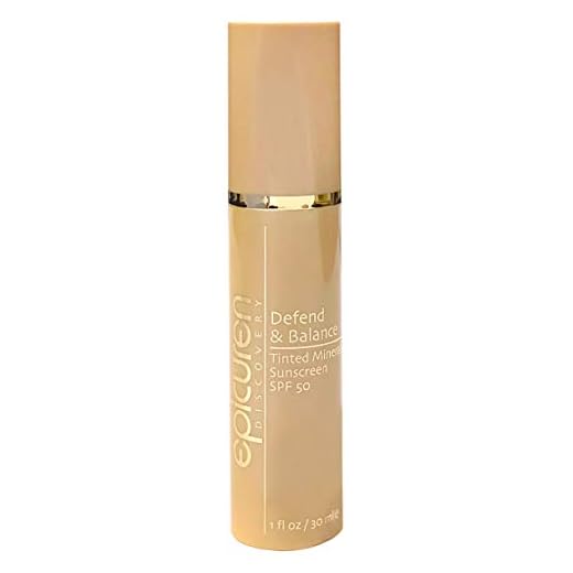 Epicuren Discovery Defend & Balance Tinted Mineral Sunscreen SPF 50, 1 fl. oz.