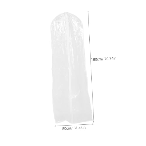Healifty Bridal Wedding Dress Garment Bag Cover for Protection Against Stains Dirt Compact Lightweight Design for Storing Wedding Dresses Dance Costumes2
