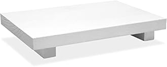 Nuogo Wood Riser Tray Soap, Stand Soap Tray for Kitchen Sink, Wood Pedestal for Kitchen Counter Sink Stand Decorative Rustic Bathroom Dishes Plant Bottles Candles Display(12 x 7 Inch,White)