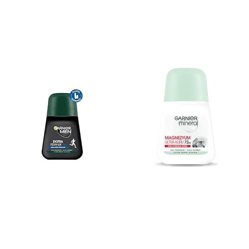 Garnier Men Ekstra Ferahlık Roll-On Deodorant + Garnier Mineral Magnezyum Ultra Kuru Roll-On Deodorant