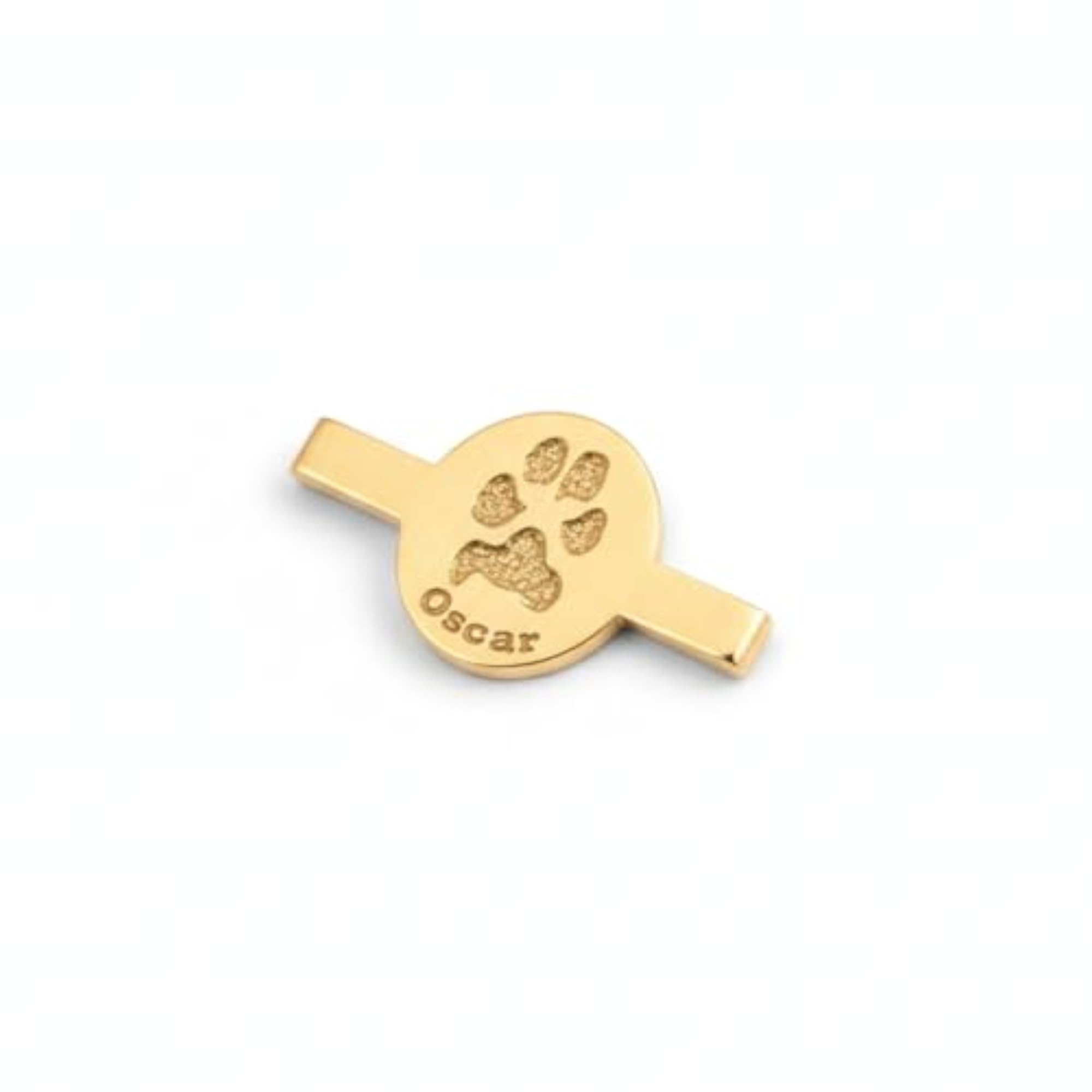Personalized Pet Lover Paw Print Watch Charm, Custom Engraved