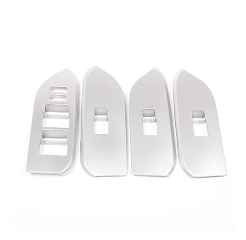Garniture bouton lève-vitre Land Cruiser Prado 150 : finition alu brossé premium pour LHD