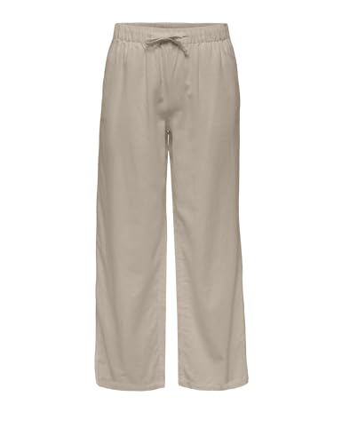 Culotte en lin Only beige XS pour vos journées d'été décontractées