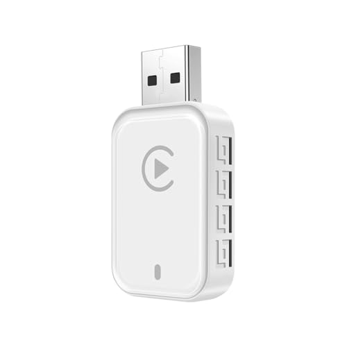 Adaptador CarPlay inalámbrico Jnchdghwa 2 en 1 con conexión automática Plug & Play Bluetooth