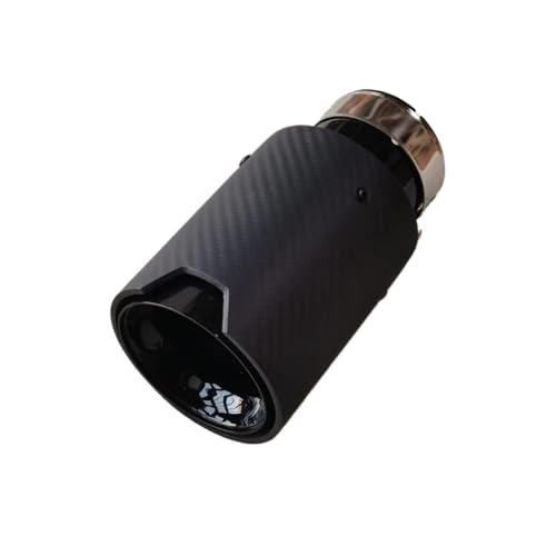 Terminales de escape en fibra de carbono mate negra para un acabado elegante y deportivo de 105mm