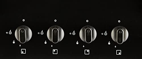 Faber Hob/Hobtop 4 Brass Burner Electric Auto Ignition, Glass Top (HOB ULTIMA HT724 CRS BR CI AI) - Black, 72 cm - Image 4